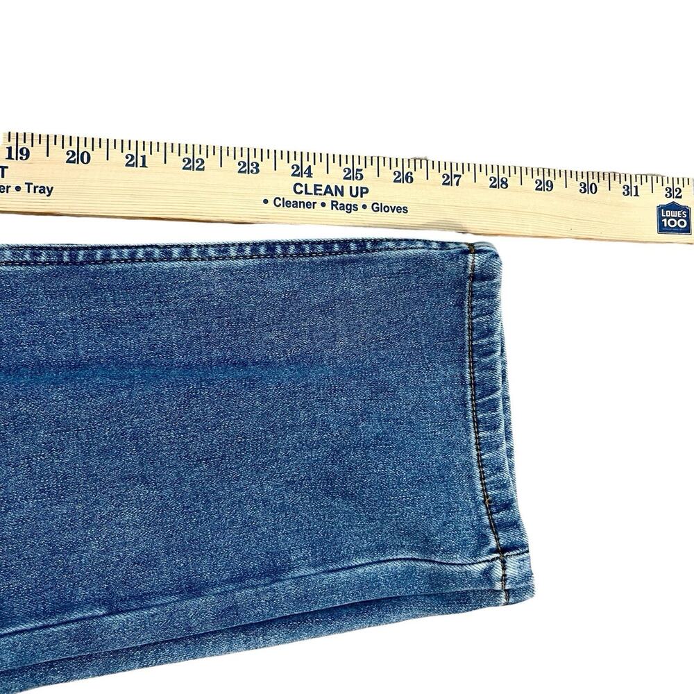 Soft Surroundings Ultimate Denim Pull On Slim Leg Jeans Large Straight Stretchy - Picture 7 of 8